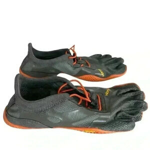 Vibram Black and Orange Men's Shoes